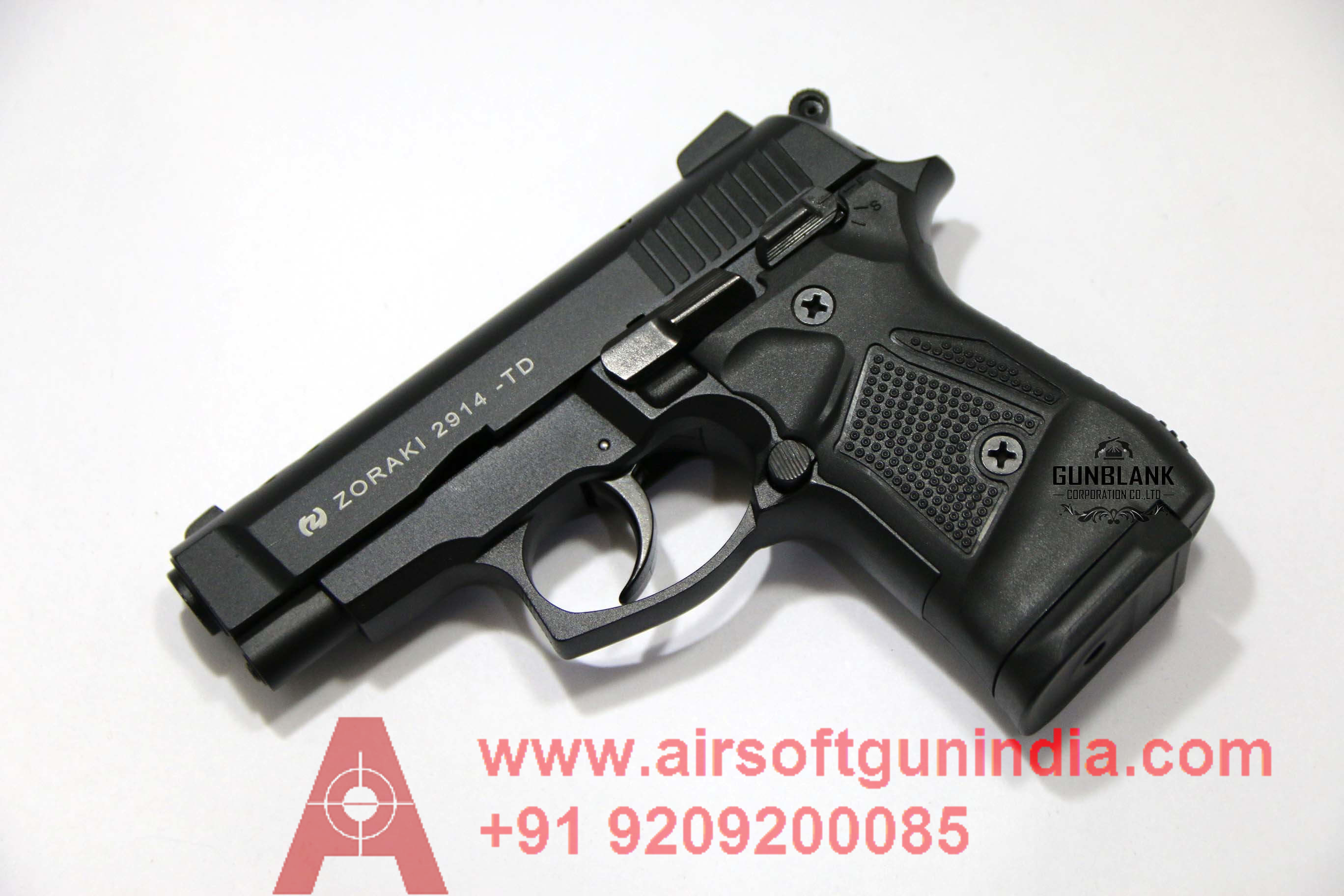 Zoraki M2914 Black Finish 9mm Front Firing Blank Gun By Airsoft Gun India