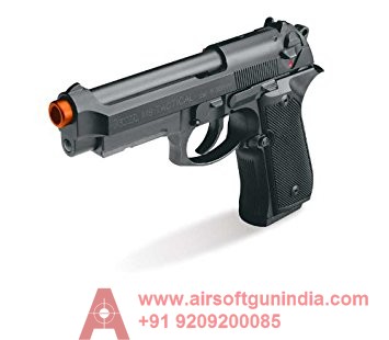 Beretta 9mm Style M9 Blowback Full Metal Airsoft Pistol By Airsoft Gun India ( Black )