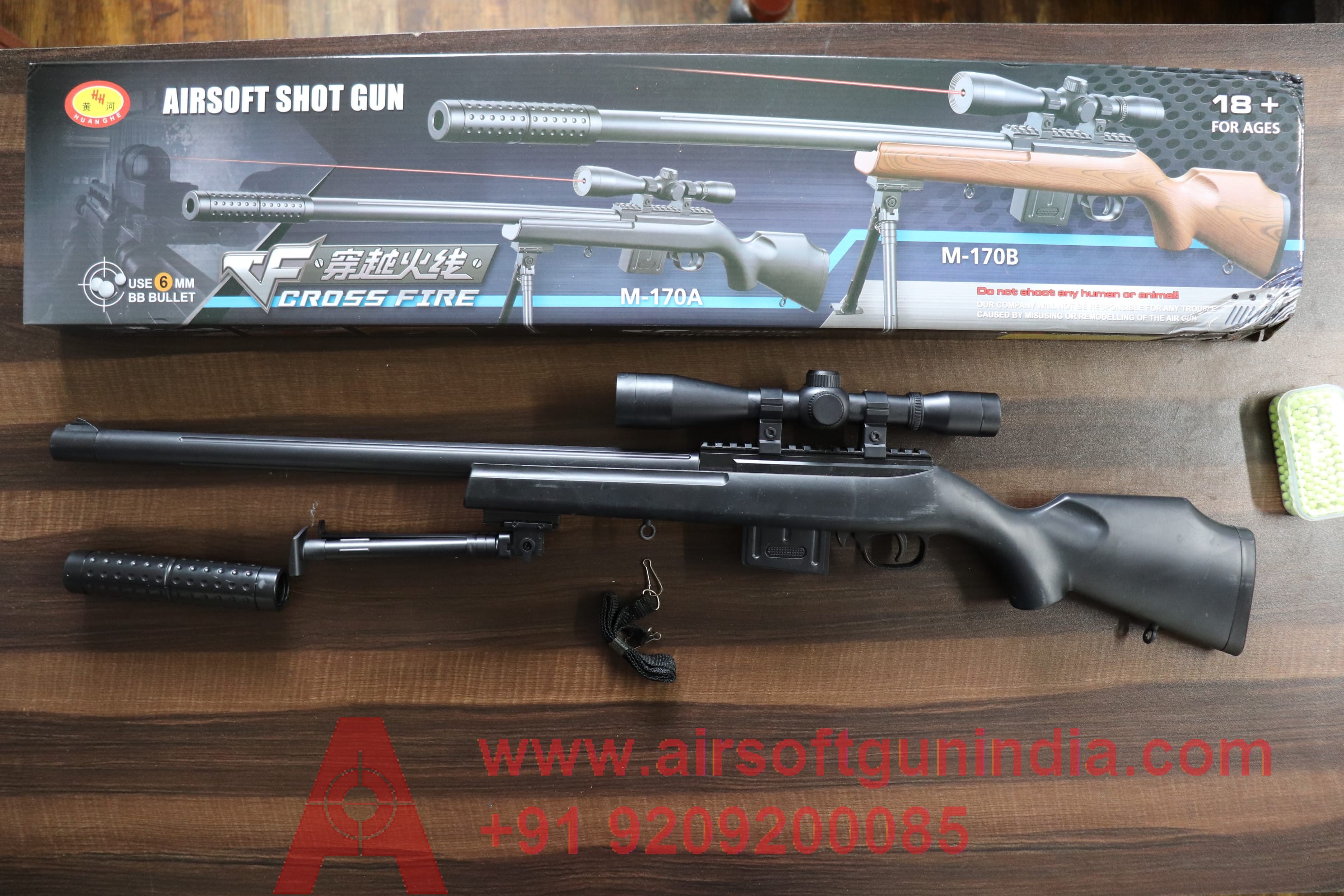 M170B Airsoft Sniper Rifle  By Airsoft Gun India