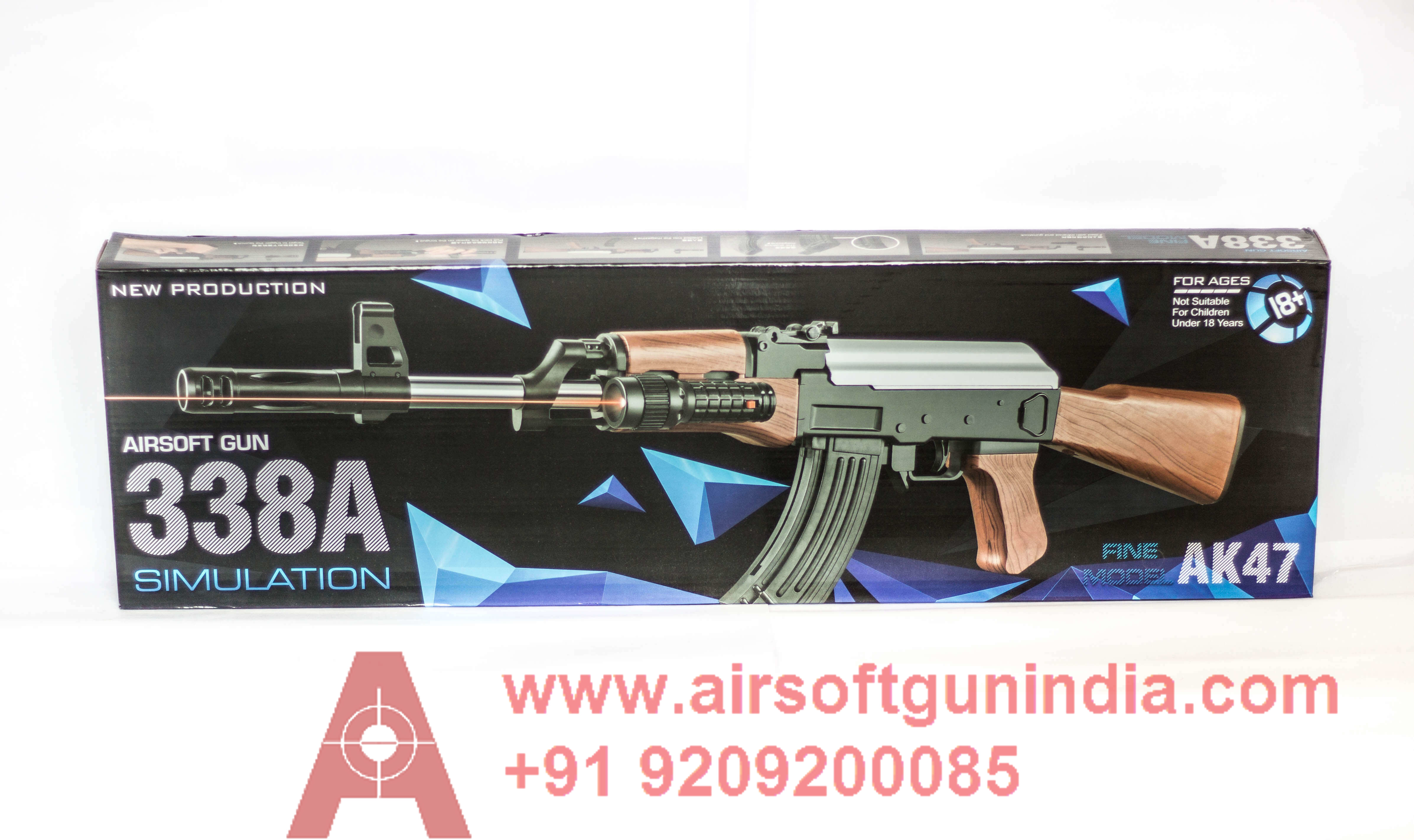 AK47 338A Spring Airsoft Rifle By Airsoft Gun India