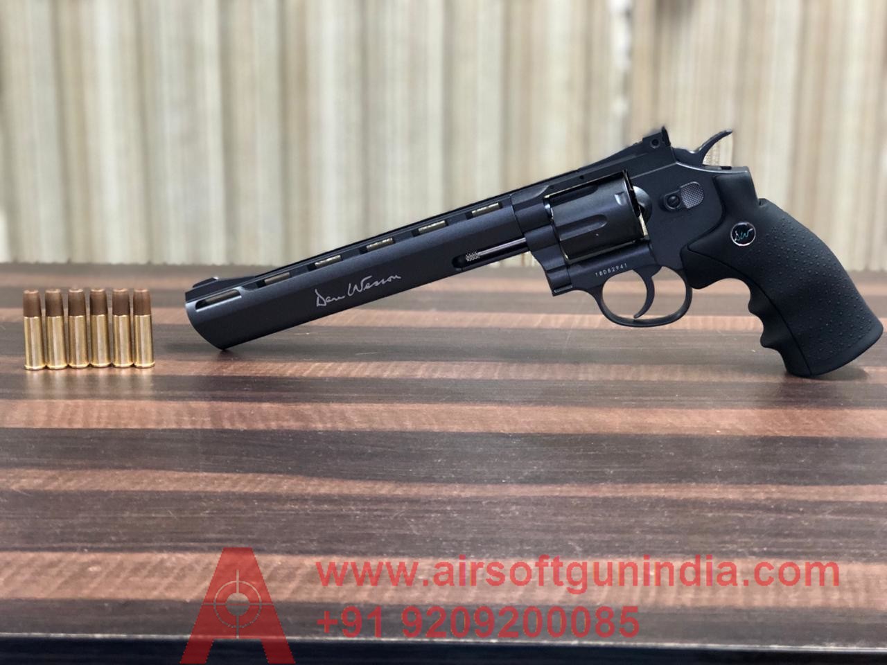 Dan Wesson 8 Inch  CO2 BB Revolver, Black By Airsoft Gun India
