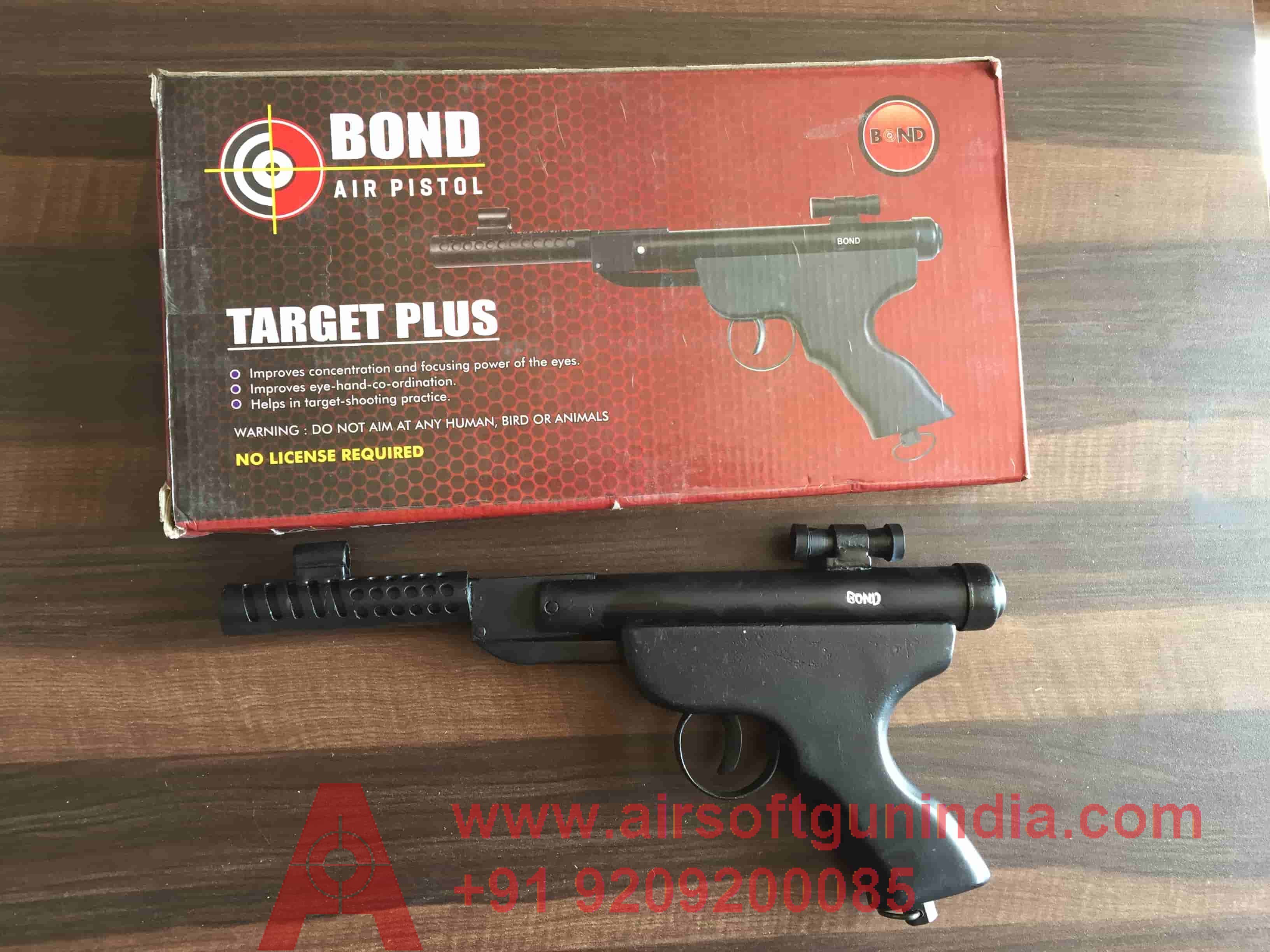 Bond Target Plus Metal Single-Shot .177 Caliber / 4.5 Mm Indian Air Pistol By Airsoft Gun India