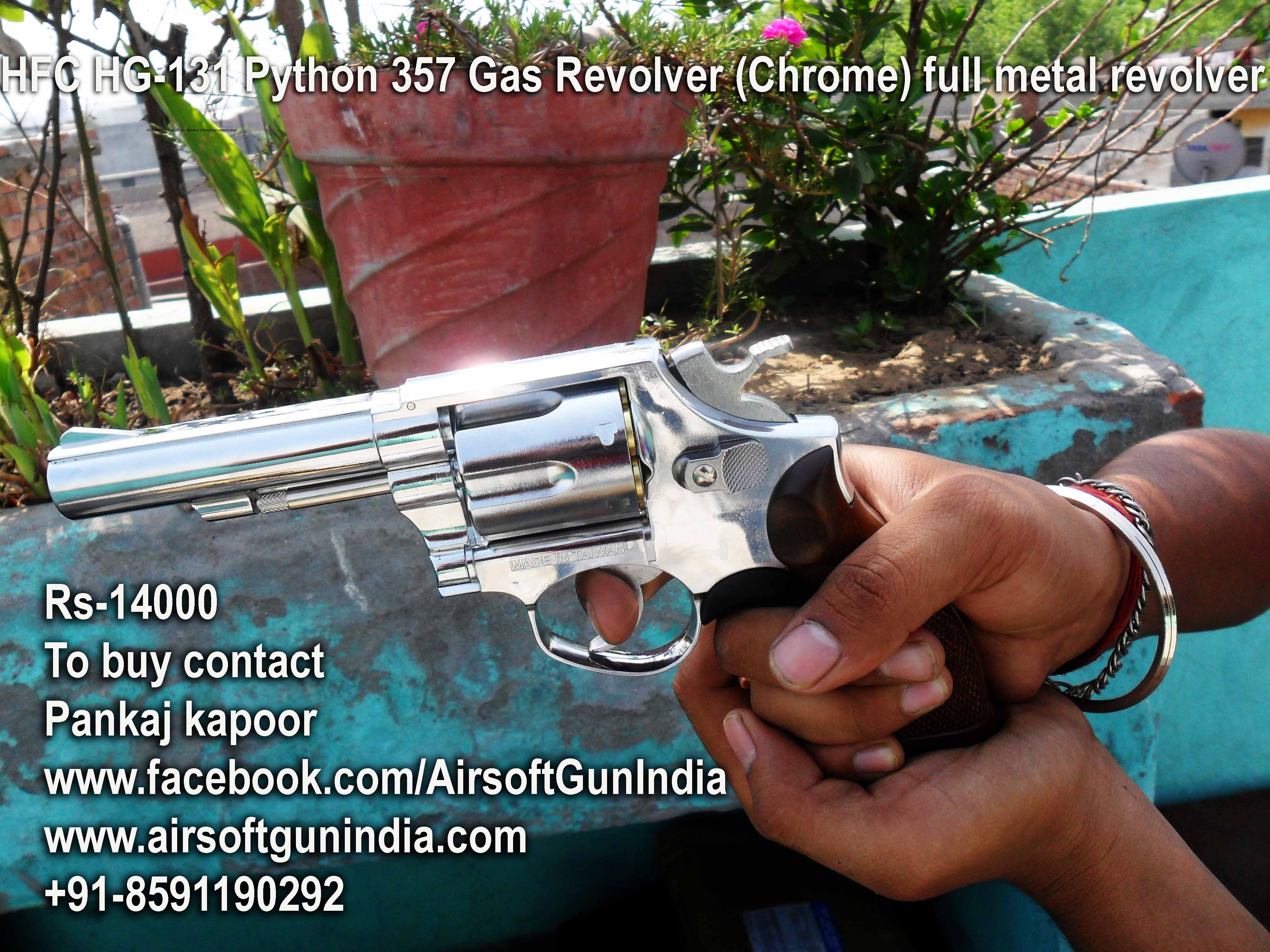 Hfc Hg 131 357 Gas Revolver Chrome By Airsoft Gun India Airsoft Gun India