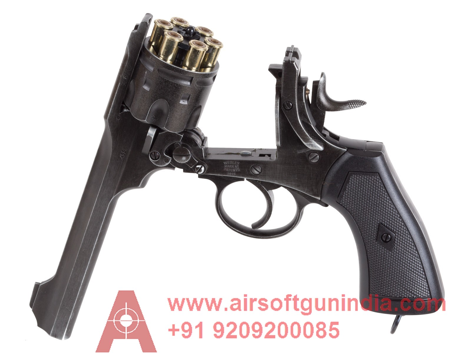 webley MKVI co2 pellet revolver by Airsoft gun India Airsoft Gun India