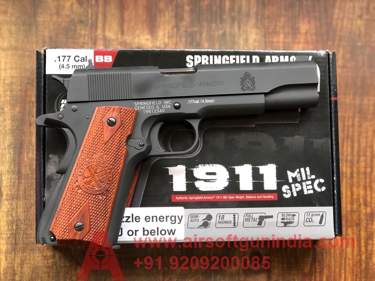 Springfield Armory 1911 MilSpec. CO2 .177 BB Gun in India