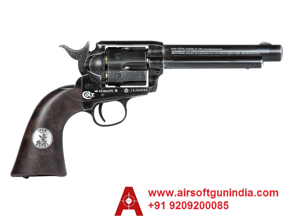 Duke Colt CO2 Pellet Revolver, Weathered By Airsoft Gun India