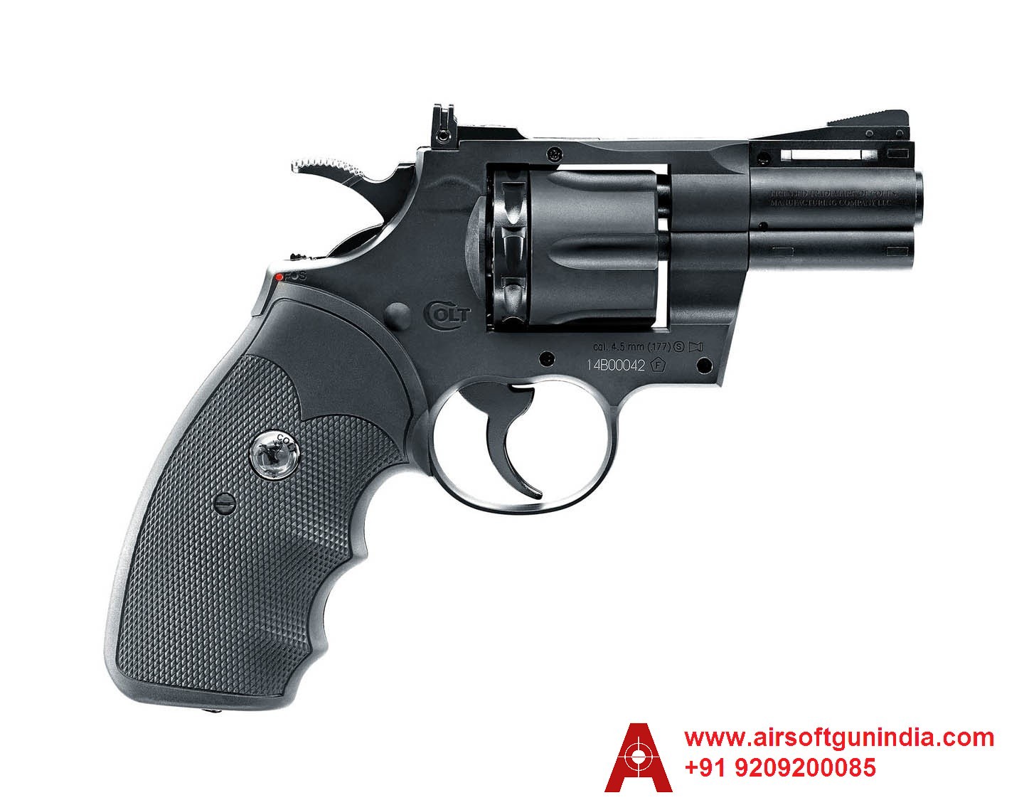 Colt Python 2.5" .357 CO2 Pellet/BB Revolver By Airsoft gun india