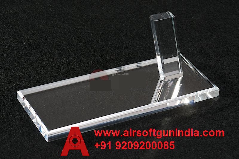 AIRSOFT GUN INDIA TACTICAL THICK ACRYLIC PISTOL DISPLAY STAND