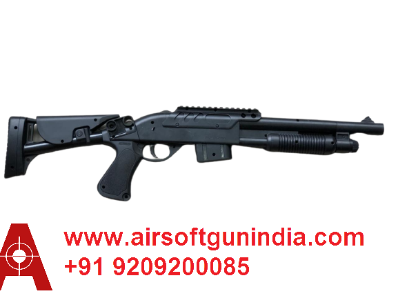Pump Action Airsoft Shot Gun By Airsoft Gun India With Box Packing