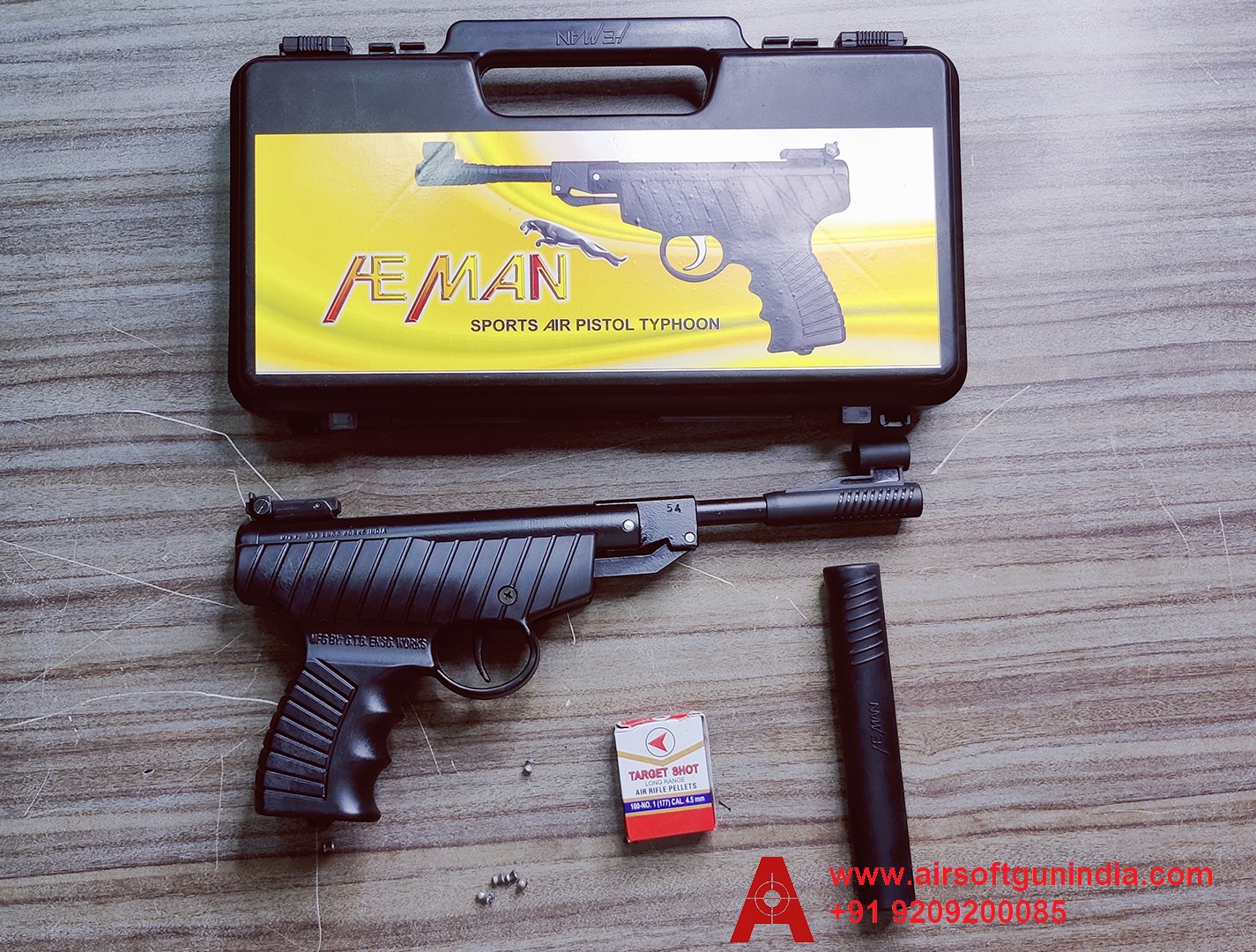 Heman Air Pistol With Gun Box By Airsoft Gun India