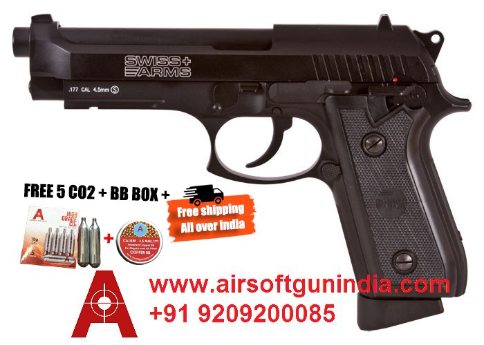 Beretta M9 style Swiss Arms P92 CO2 Pistol - Airsoft Gun India