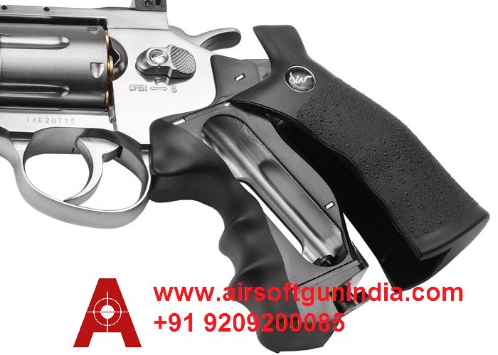 Dan Wesson 6 Inch CO2 Pellet Revolver Silver By Airsoft Gun India