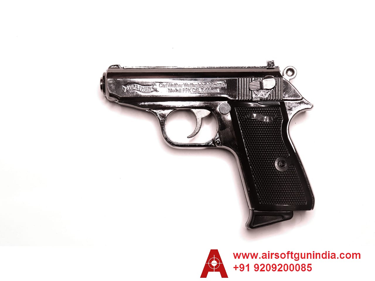 WALTHER PPK SILVER REPLICA LIGHTER BY AIRSOFT GUN INDIA