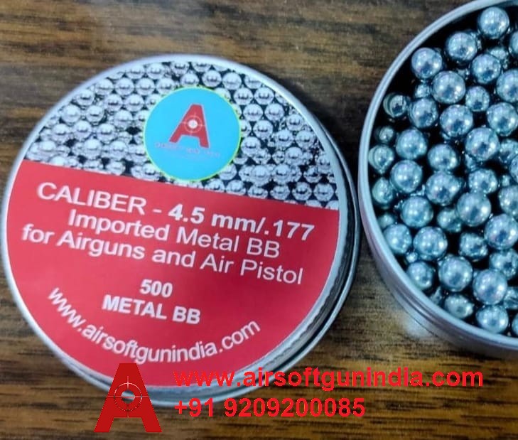.177 STEEL SILVER PLATED BB BY AIRSOFT GUN INDIA FOR IMPORTED AIR GUNS