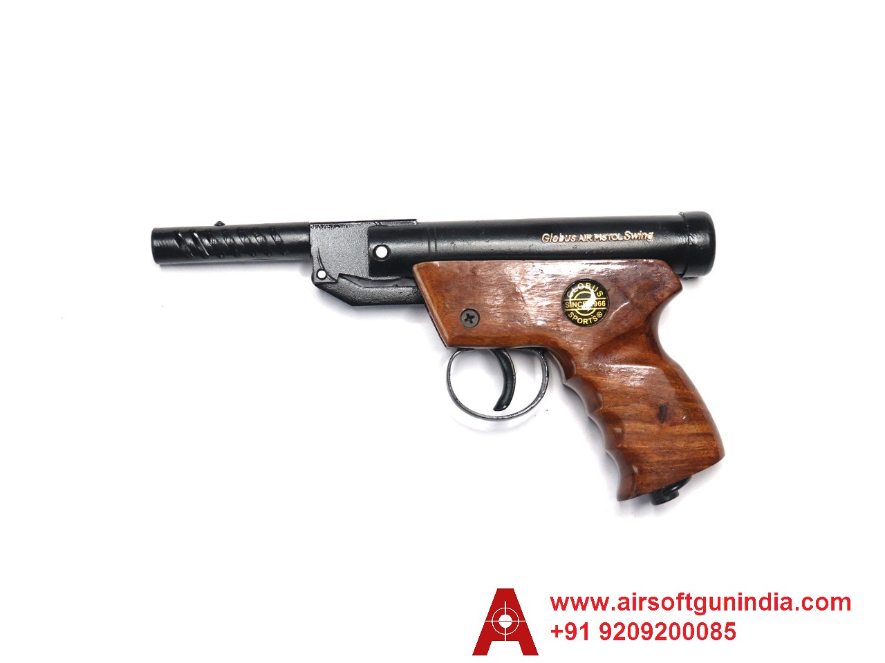 Globus Swing Wooden Sports .177 Air Pistol By Airsoft Gun India