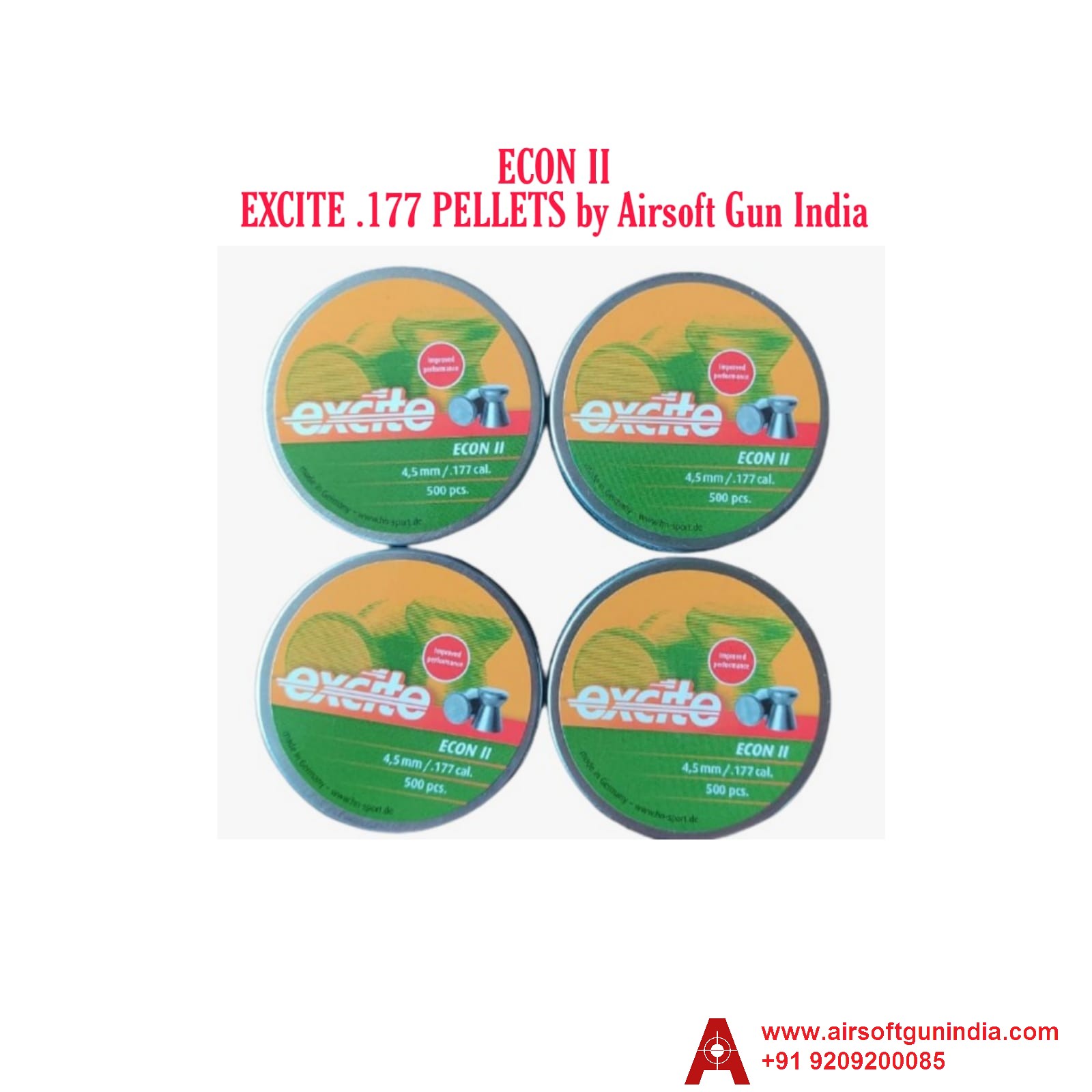 .177 H N Excite Econ Pellet Pack Of 4 By Airsoft Gun India