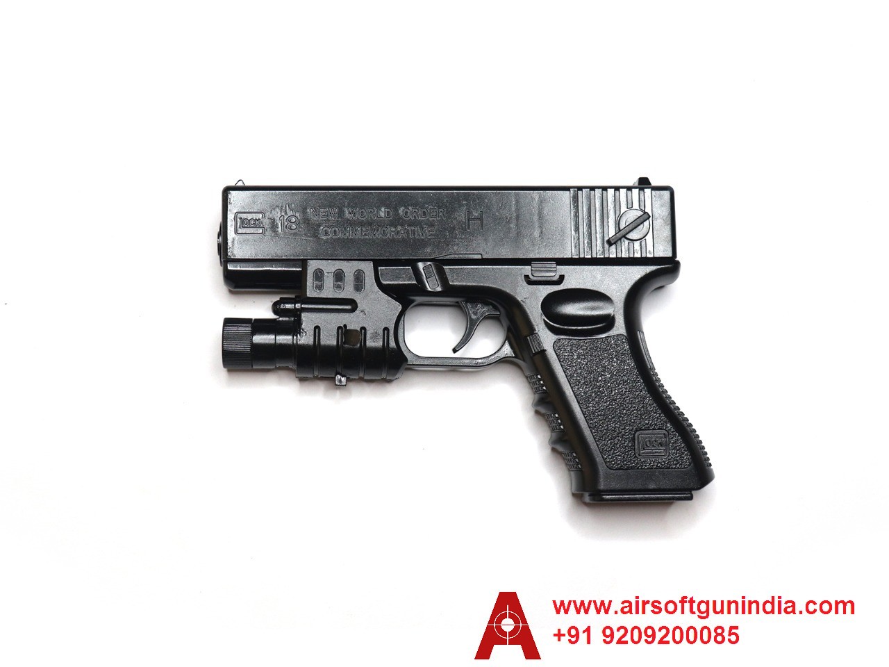 Glock 18 Spring Plastic Toy For Kids By Airsoft Gun India