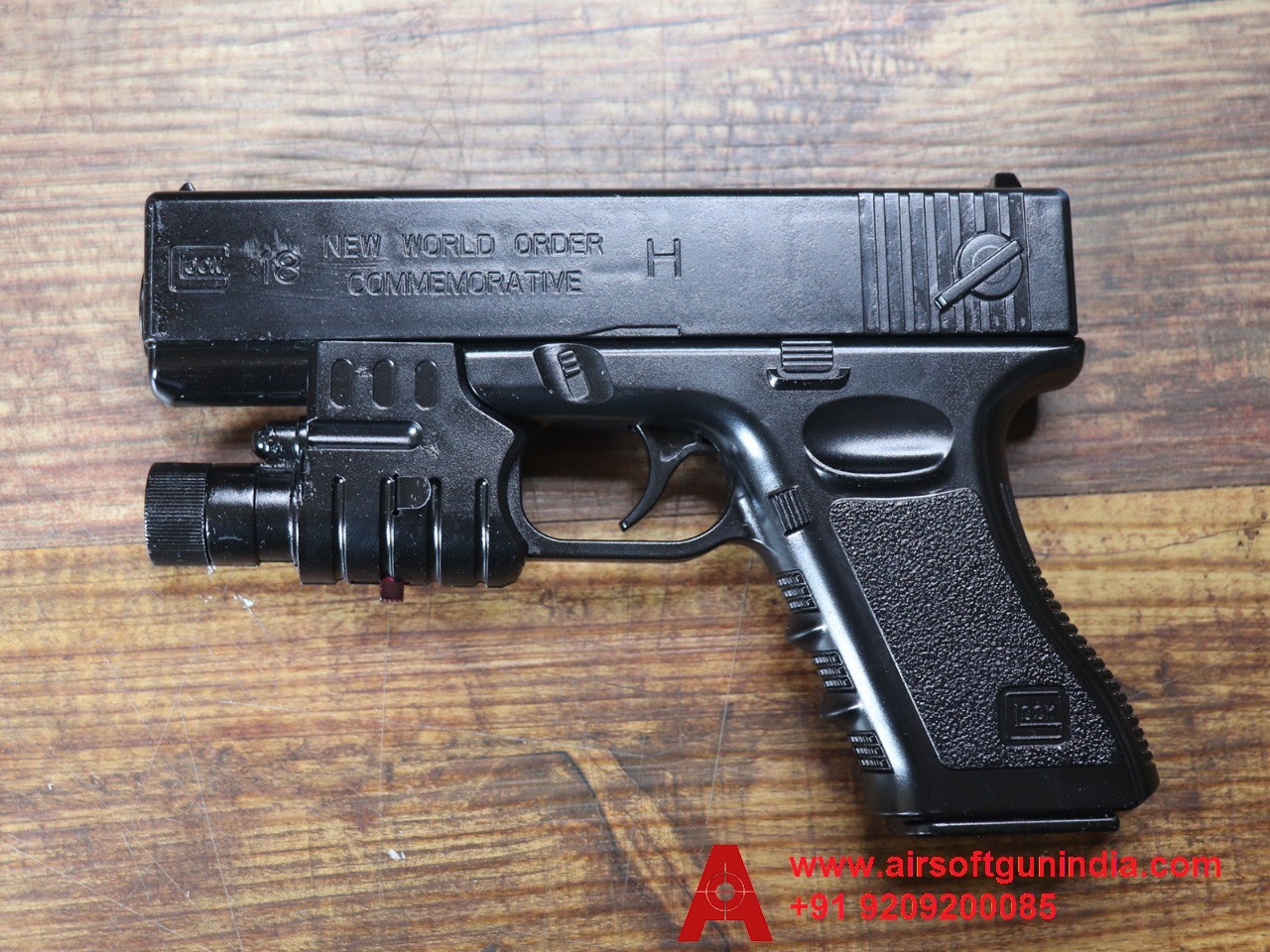 Glock 18 Spring Plastic Toy For Kids By Airsoft Gun India