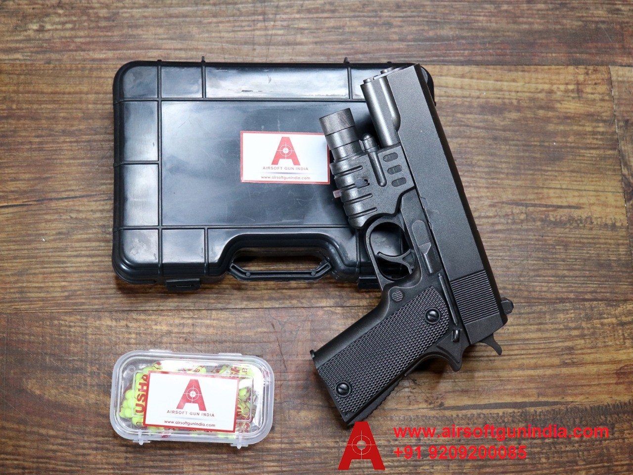Colt style 1911 spring with gun box By Airsoft Gun India