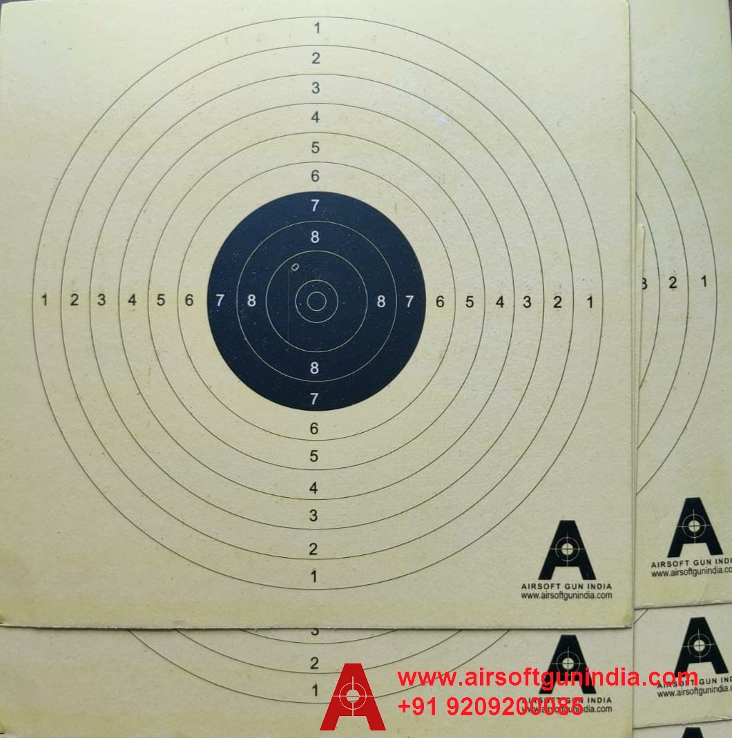 Air Pistol Target Paper (Set Of 100) Big Size 17cm X 17cm.