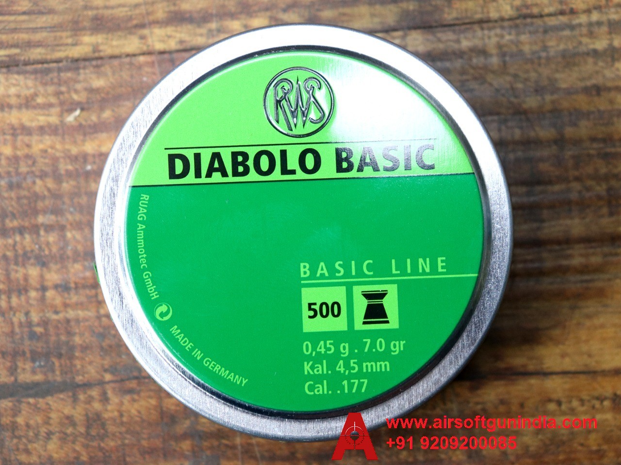 .177 RWS Diabolo Basic, Imported Pellet Pack Of 4 BY Airsoft Gun India
