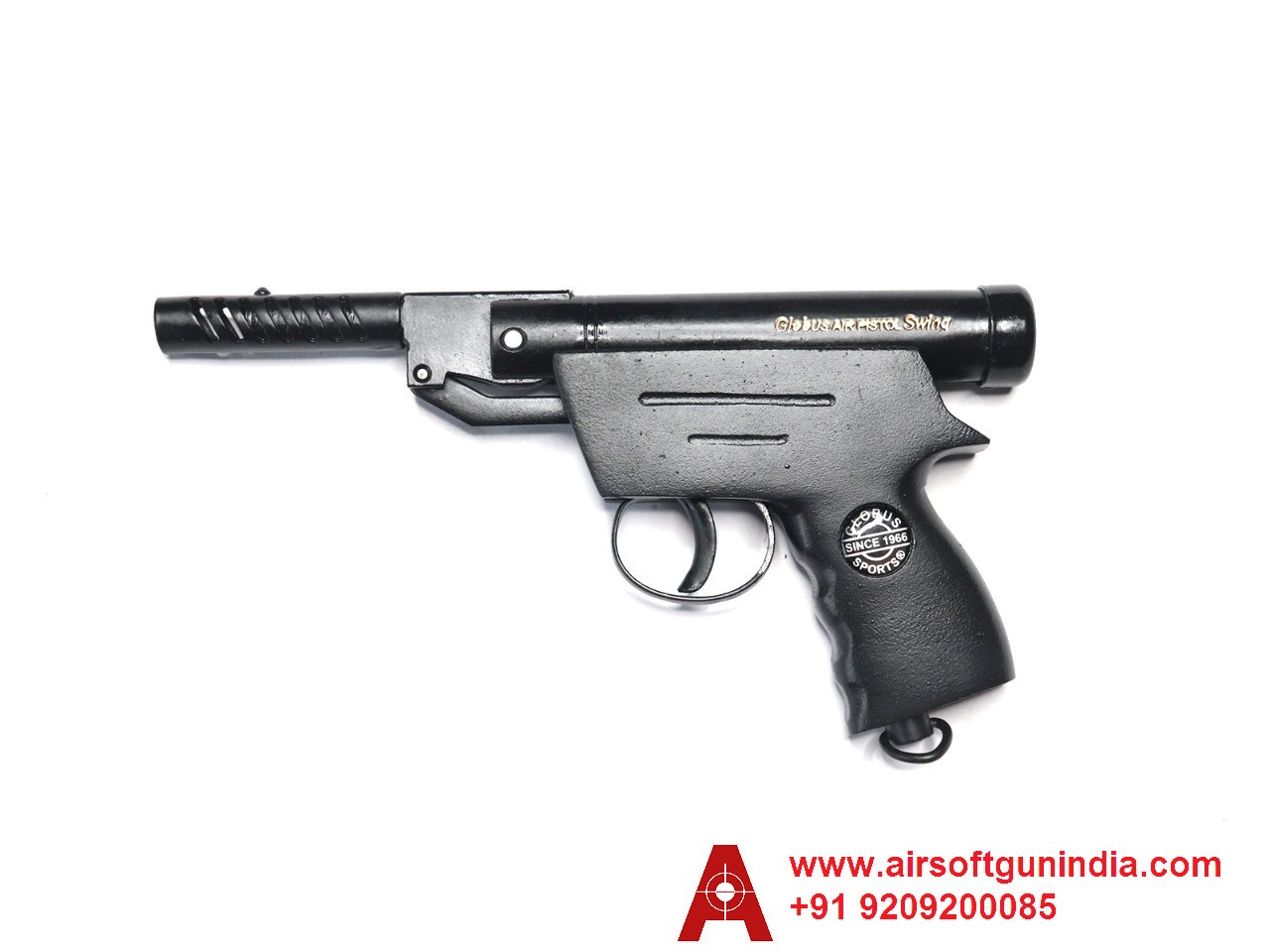 Globus Swing Black Sports .177 Air Pistol By Airsoft Gun India