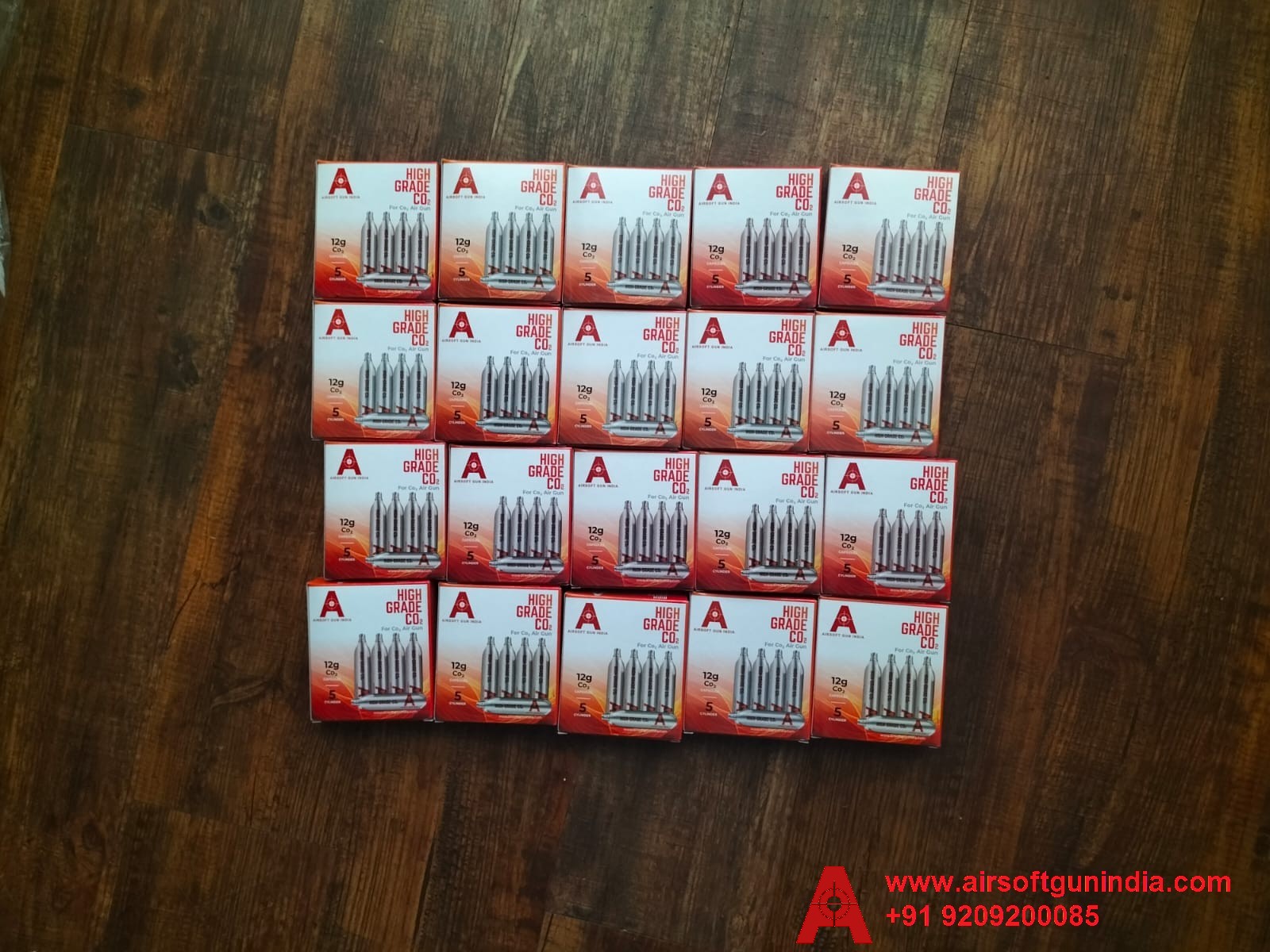 12 G Co2 Cartridges Pack Of 100 For Co2 Guns BY AIRSOFT GUN INDIA