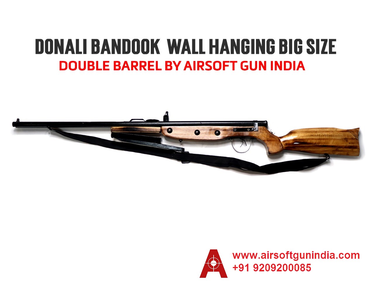 Donali Bandook Double Barrel Wall Hanging Big Size By Airsoft Gun India