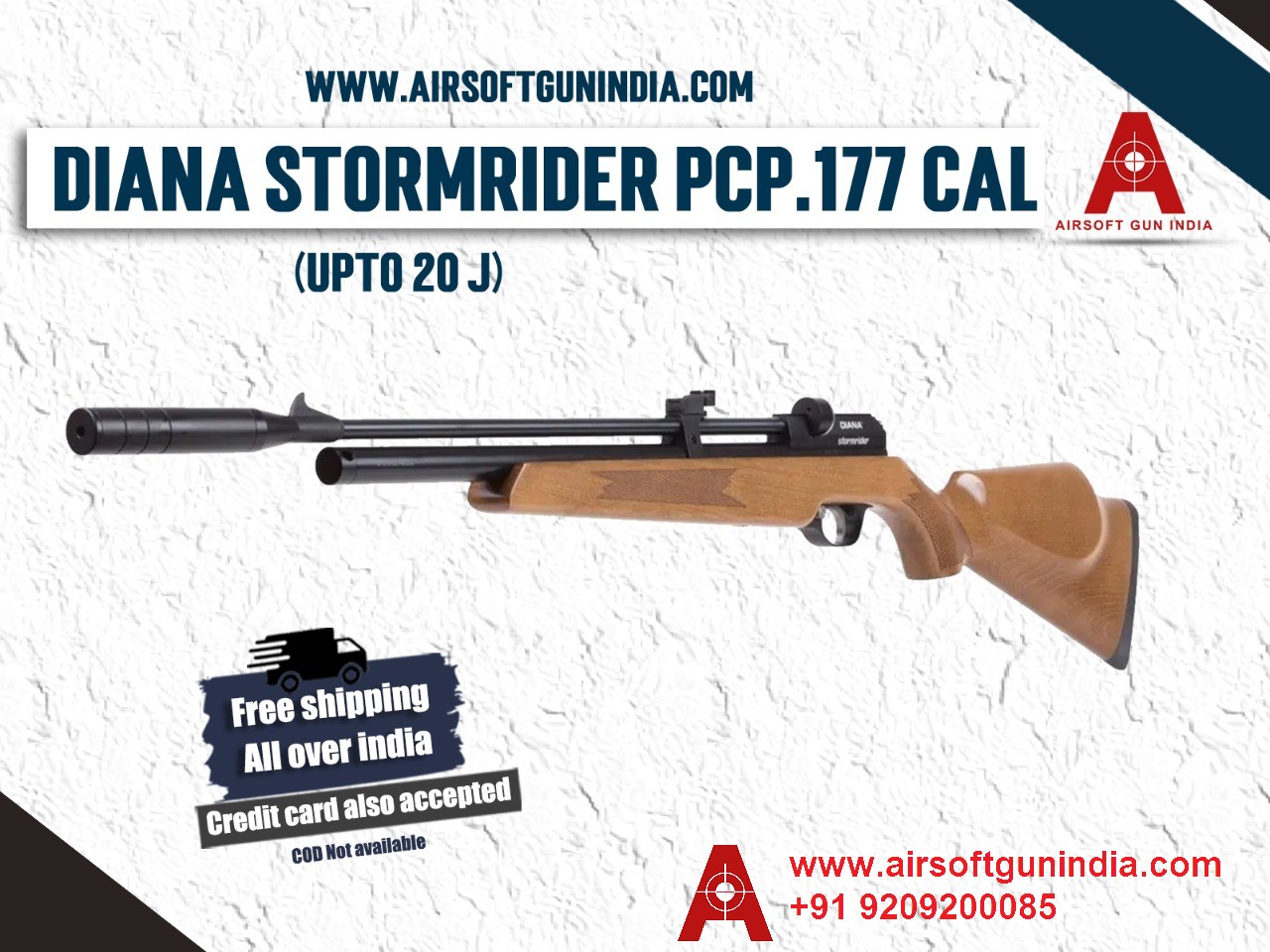 Diana Stormrider .177 Cal, 4.5mm PCP Air Rifle By Airsoft Gun India