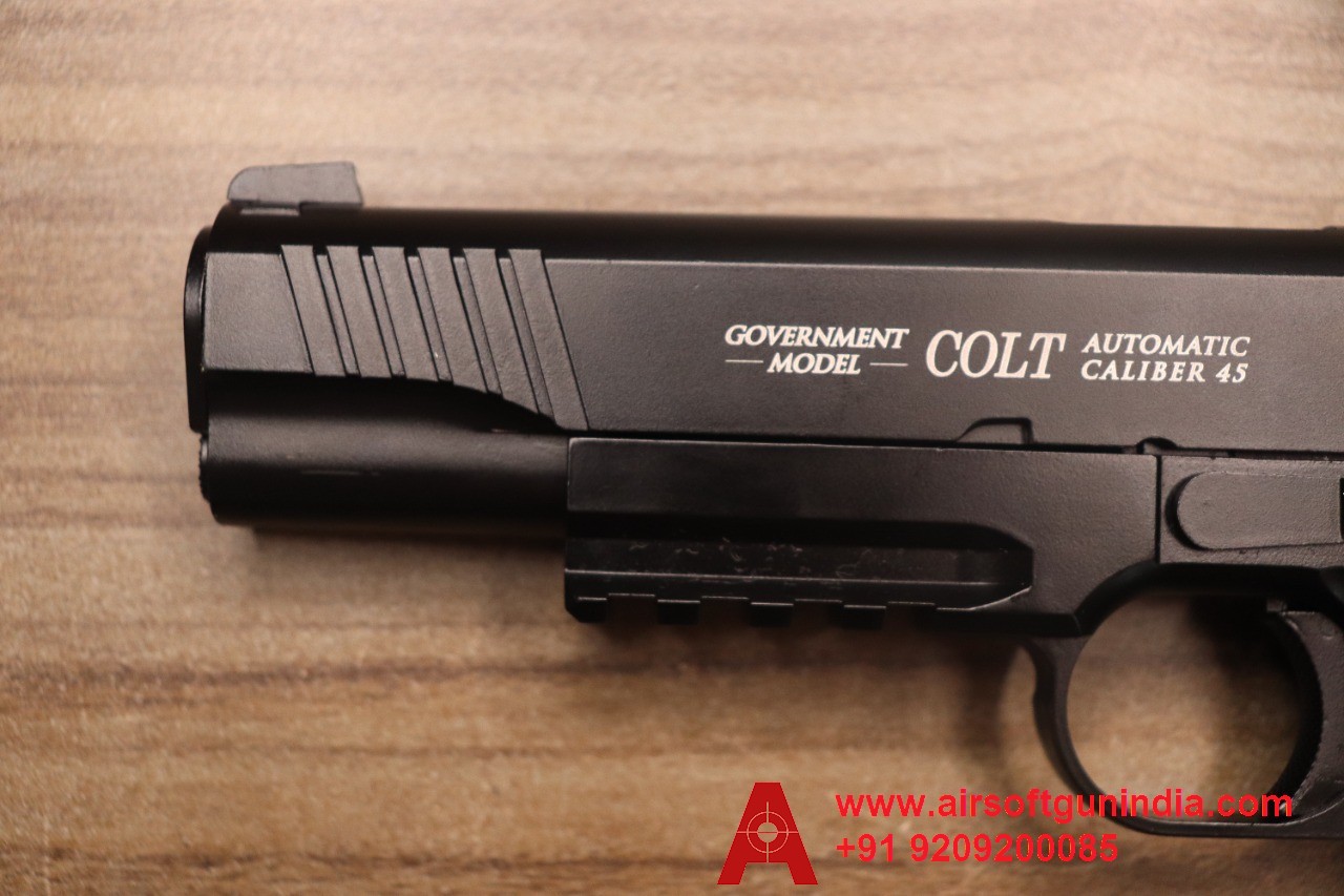 Colt M45 CQBP Cal .177, 4.5mm Co2 BB Blowback Full Metal Air Pistol By Airsoft Gun India