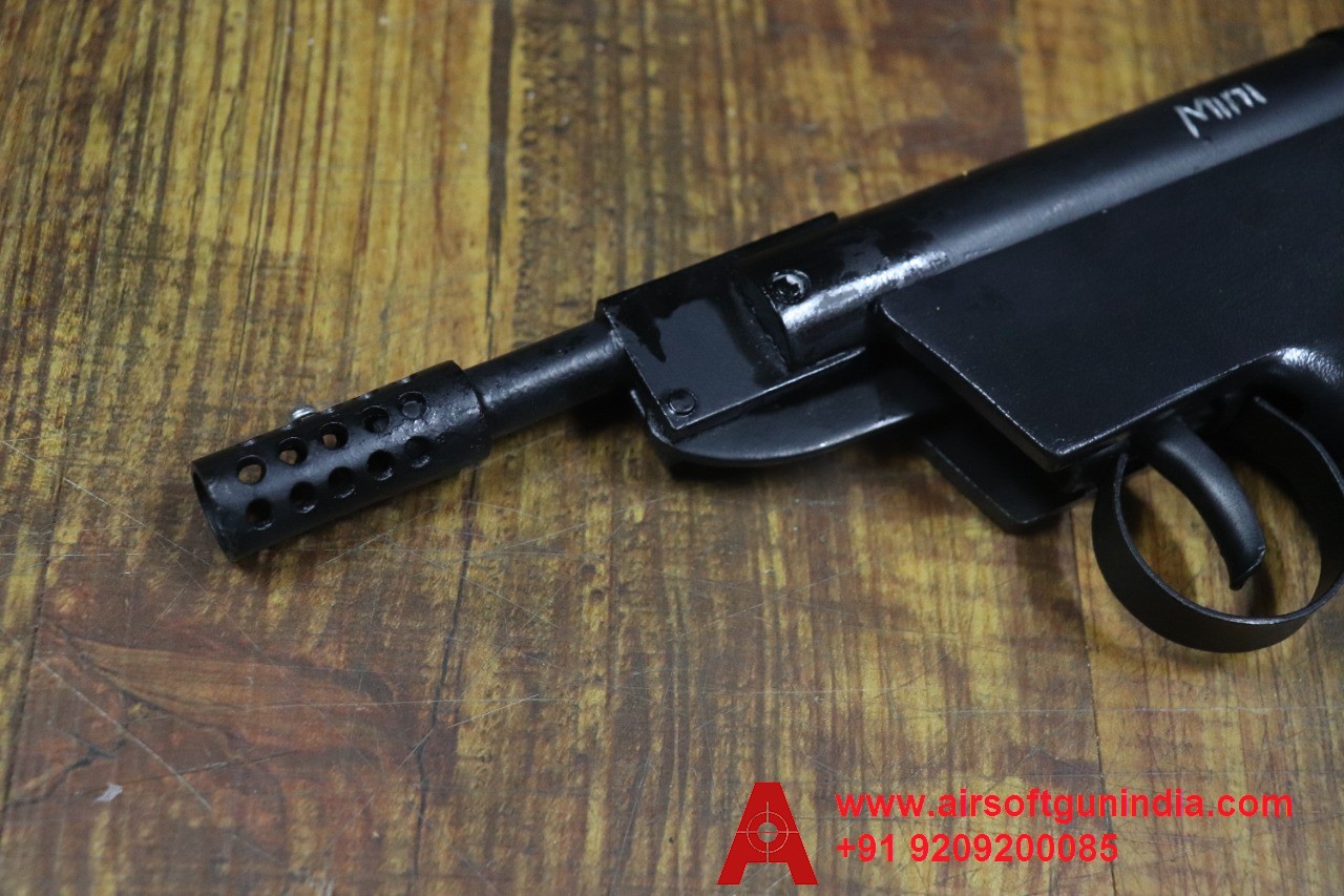 Mini Black Full Metal Single-Shot .177 Caliber / 4.5 Mm Indian Air Pistol By Airsoft Gun India.