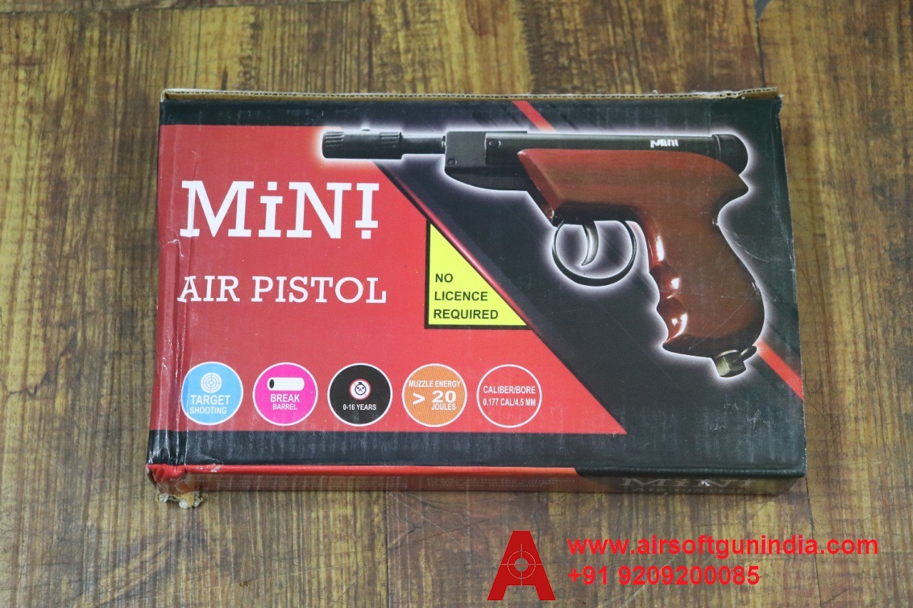 Mini Full Metal Night Star .177 Cal, 4.5mm Indian Single-Shot Air Pistol By Air Soft Gun India