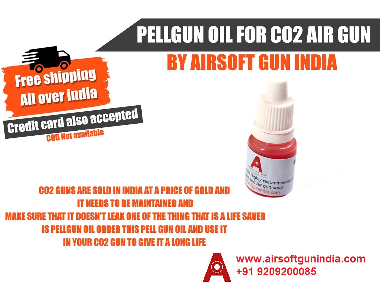 Airsoft Gun India  Pellgun Oil For Co2 Air Gun