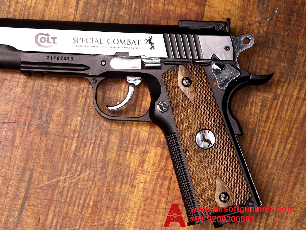 Colt 1911 Special Combat Classic 4.5mm, .177cal Co2 BB Air Pistol By Airsoft Gun India