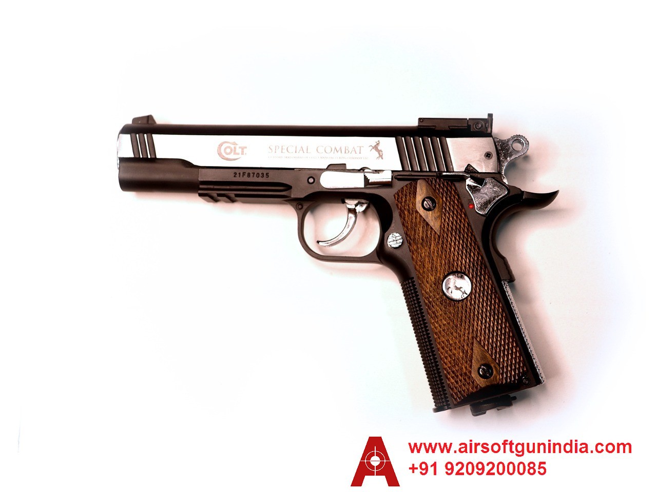 Colt 1911 Special Combat Classic 4.5mm, .177cal Co2 BB Air Pistol By Airsoft Gun India