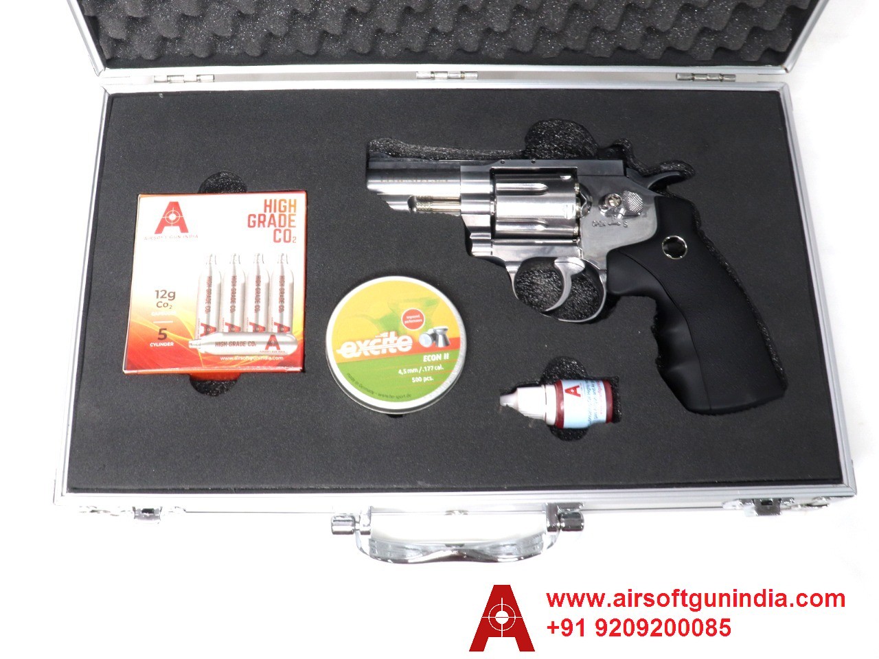 Customized Storage Metal Gun Box/ Gun Case For Legends S-25 Co2 Pellet Air Revolver By Airsoft Gun India
