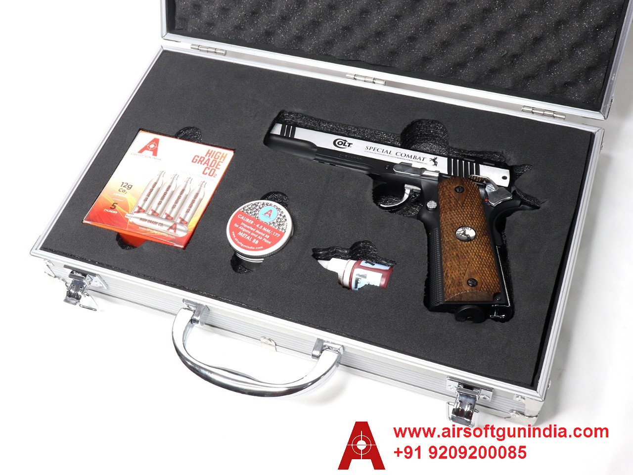 Customized Gun Case For Colt Special Combat 1911 Co2 BB Pistol By Airsoft Gun India