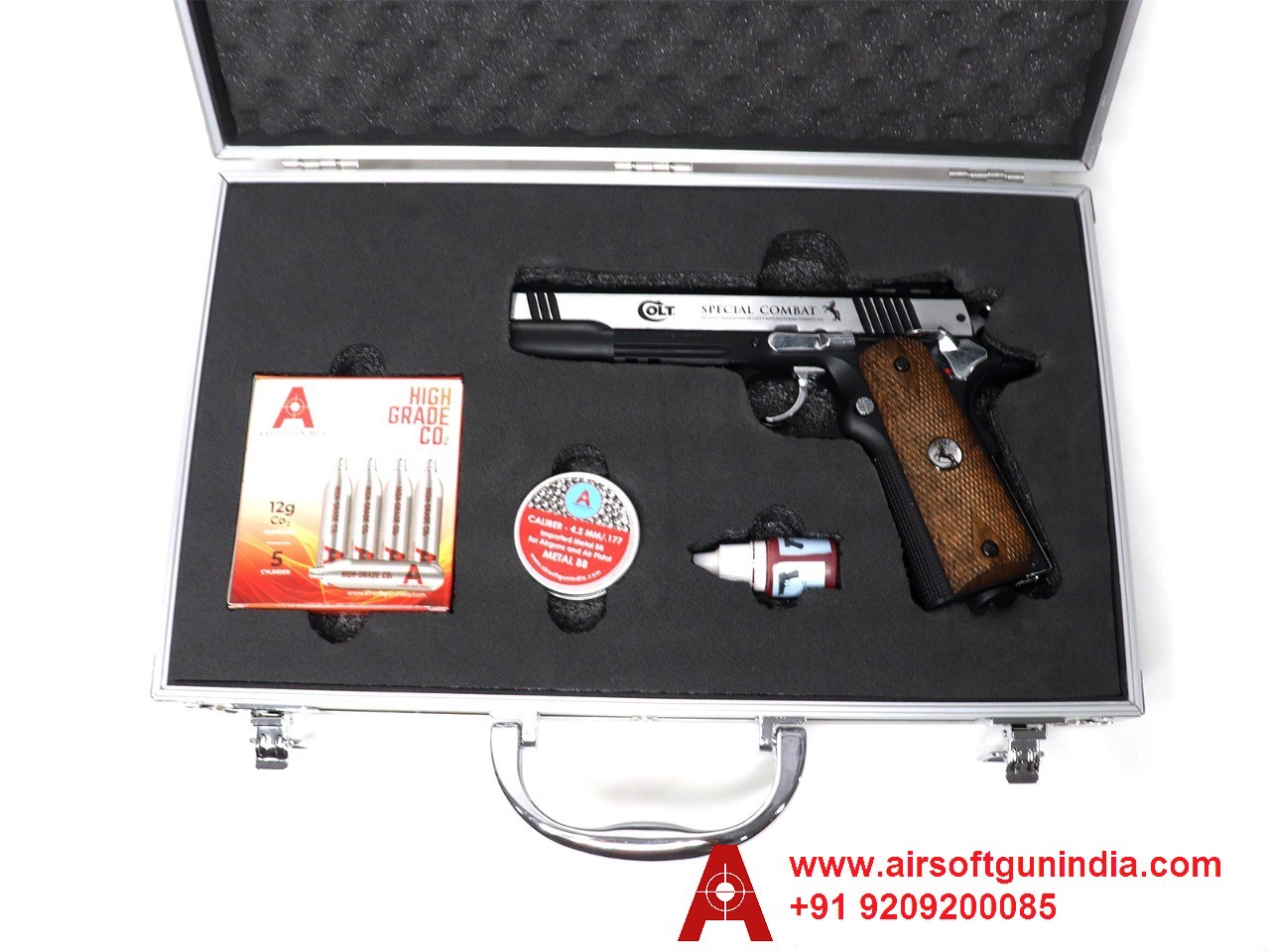 Customized Gun Case For Colt Special Combat 1911 Co2 BB Pistol By Airsoft Gun India