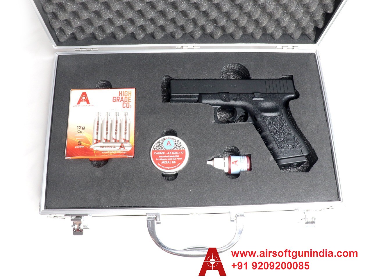 Customized Case For Umarex Glock 19 4.5mm Co2 BB Air Pistol By Airsoft Gun India