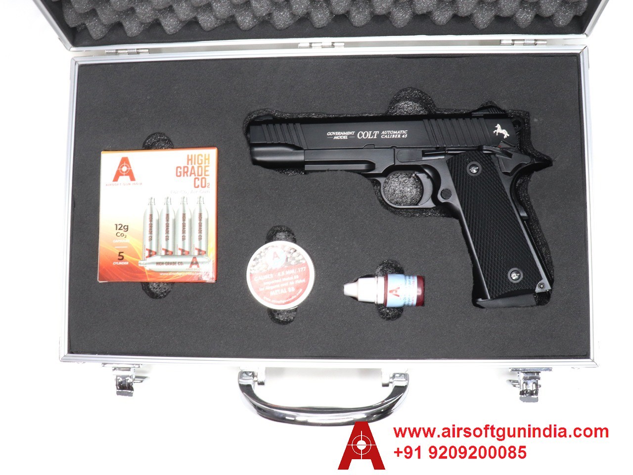 Customized Gun Case For Colt CQBP 1911 Co2 BB Pistol By Airsoft Gun India