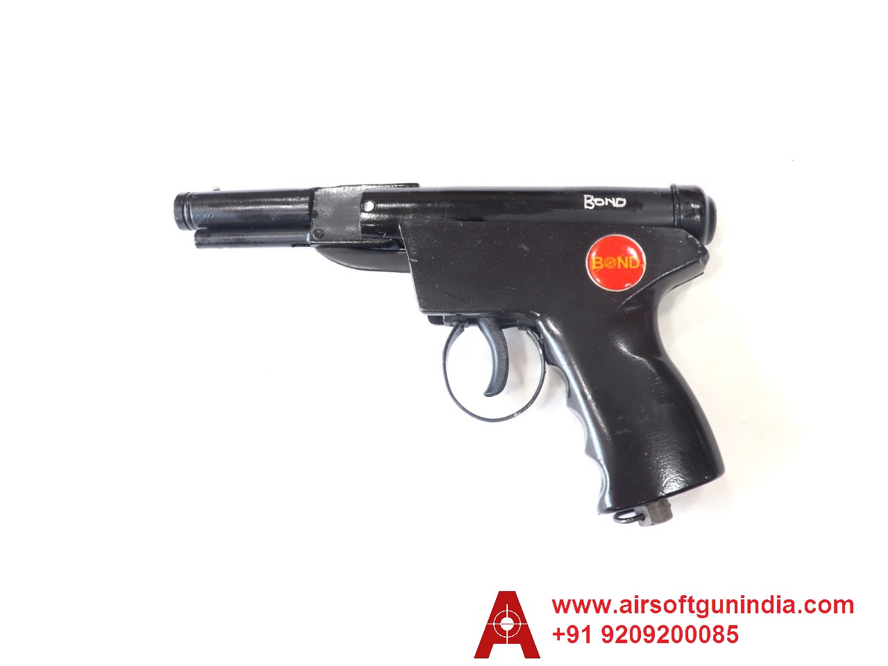 Bond Champion Black Single-Shot .177 Caliber / 4.5 Mm Indian Air Pistol By Airsoft Gun India.