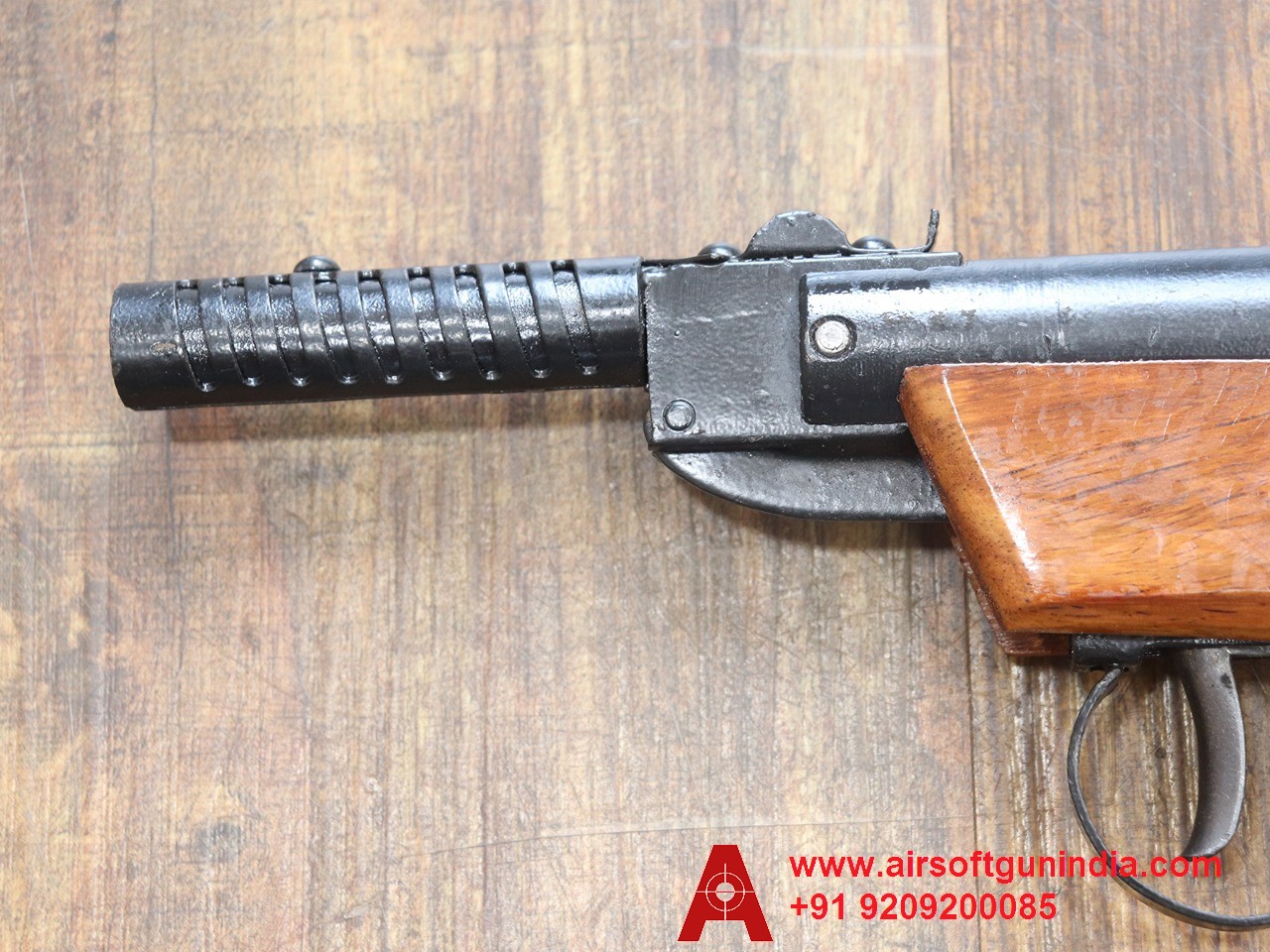 Prince Wooden Grip Single-Shot .177 Caliber / 4.5 Mm Indian Air Pistol By Airsoft Gun India.
