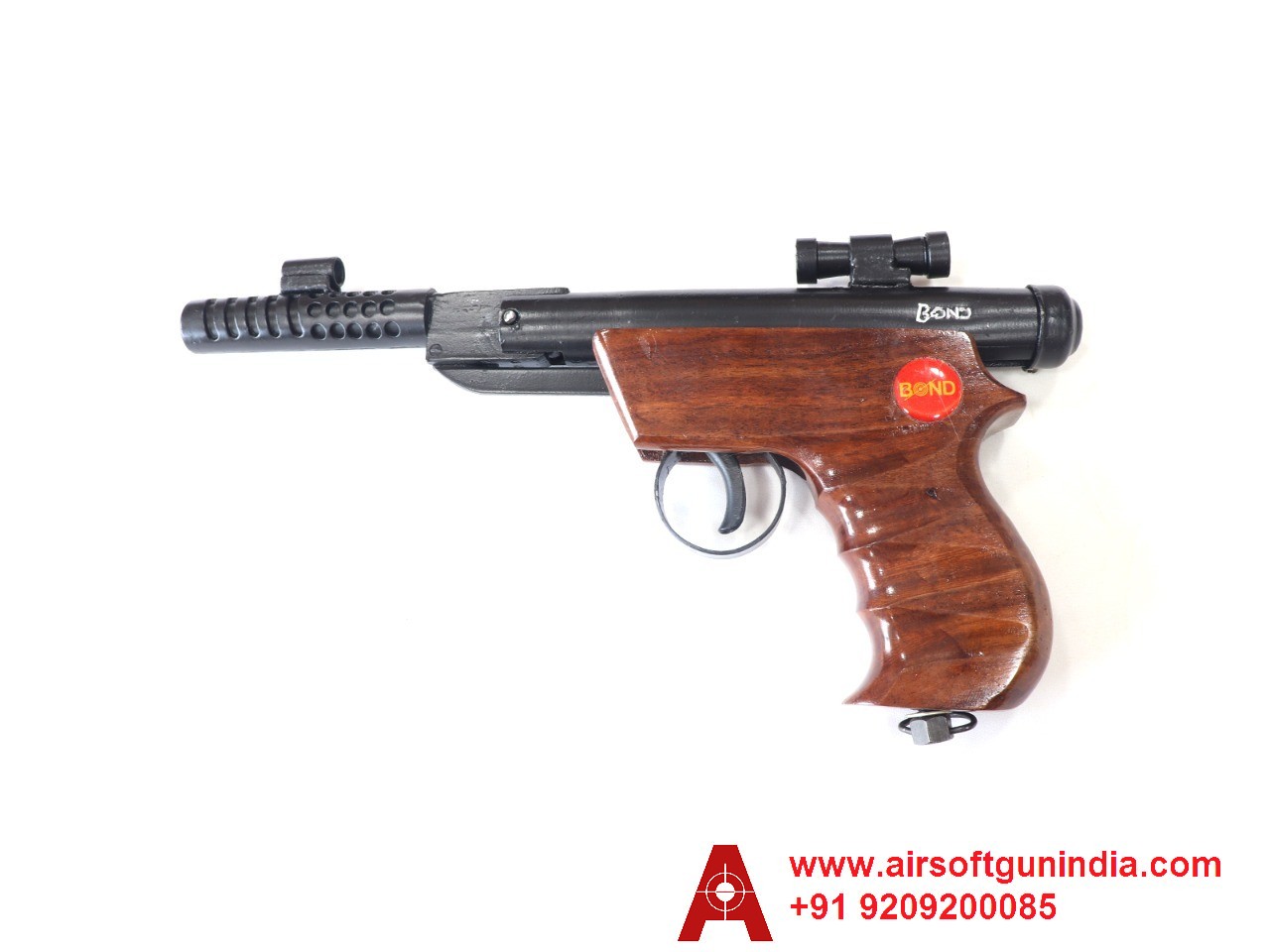 Bond Target Plus Wooden Single-Shot .177 Caliber / 4.5 Mm Indian Air Pistol By Airsoft Gun India