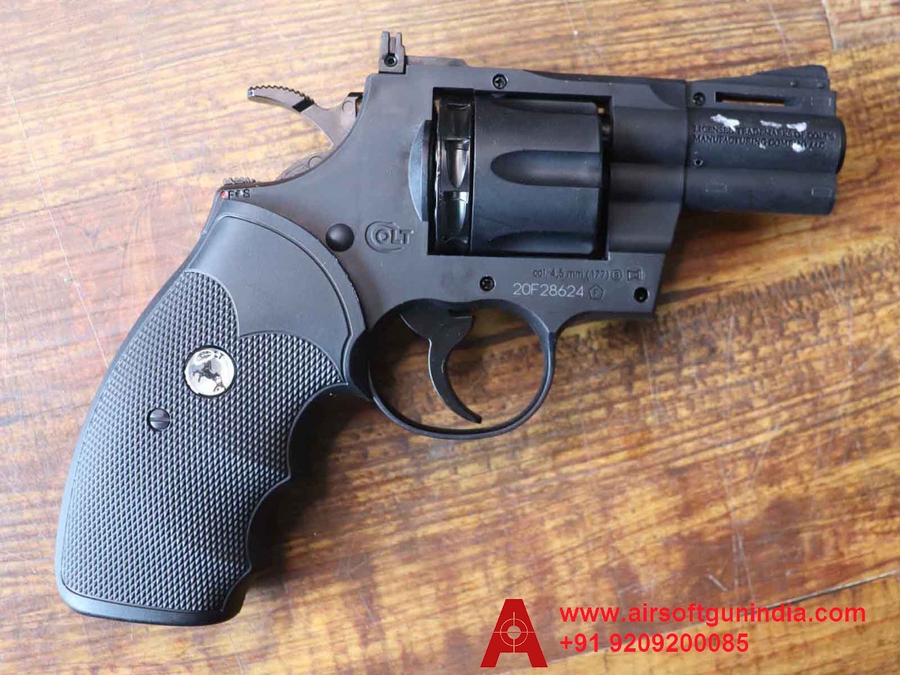 UMAREX Colt Python 357 Pellet And BB .177Cal, 4.5mm Air Revolver By Airsoft Gun India