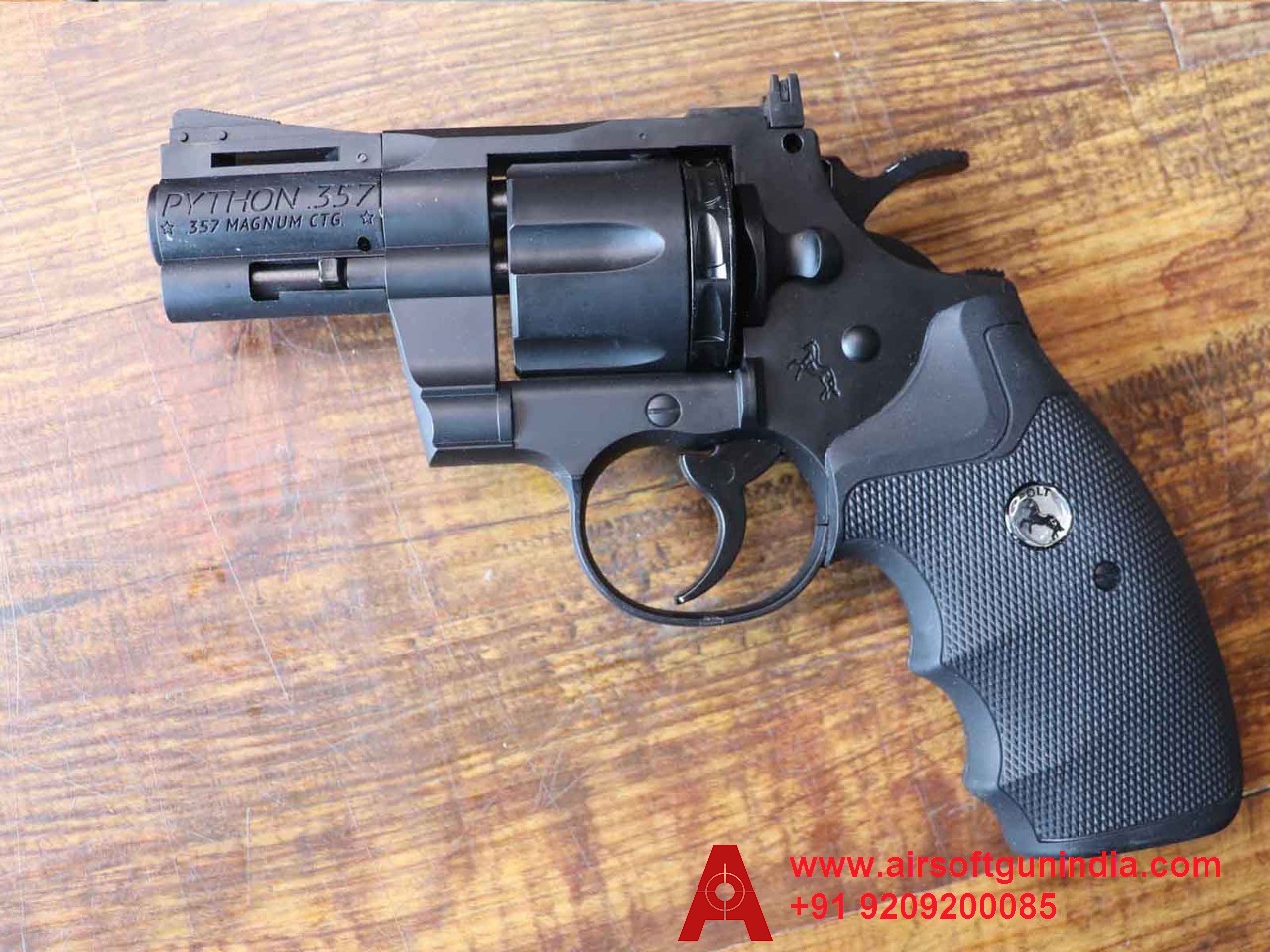 UMAREX Colt Python 357 Pellet And BB .177Cal, 4.5mm Air Revolver By Airsoft Gun India