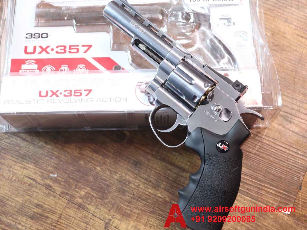 Umarex UX357 Co2 BB .177Cal, 4.5mm Co2 BB Air Revolver By Airsoft Gun India.
