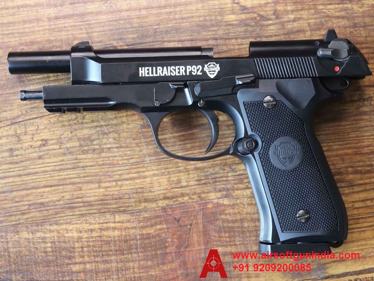 Hellraiser P92 M92A1 CO2 BB .177Cal, 4.5mm Air Pistol By Airsoft Gun India