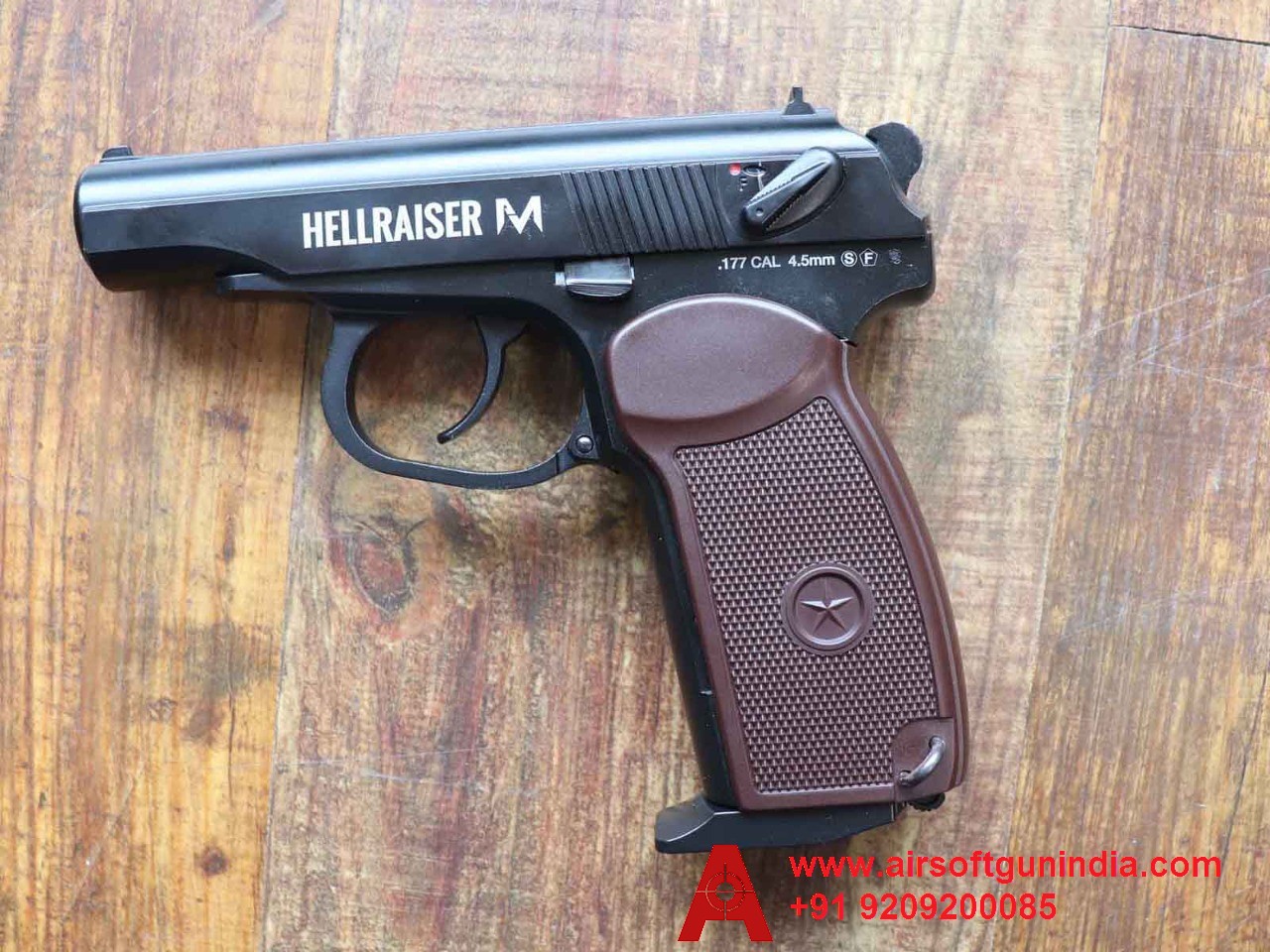 Hellraiser M CO2 BB .177Cal, 4.5mm Air Pistol By Airsoft Gun India