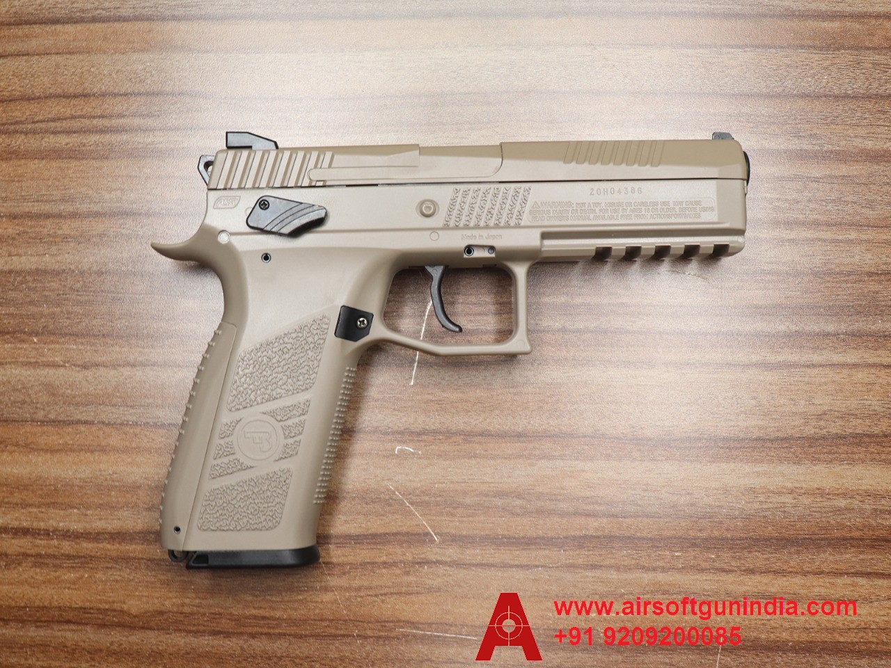 ASG CZ P-09 DT Co2 BB And Pellet .177Cal, 4.5mm Air Pistol By Airsoft Gun India.
