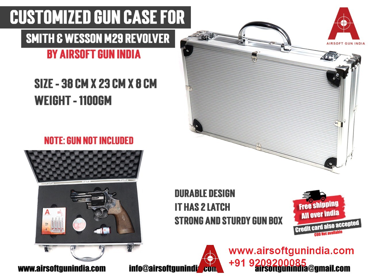 Customized Case For Smith & Wesson  Co2 Revolver  By Airsoft Gun India